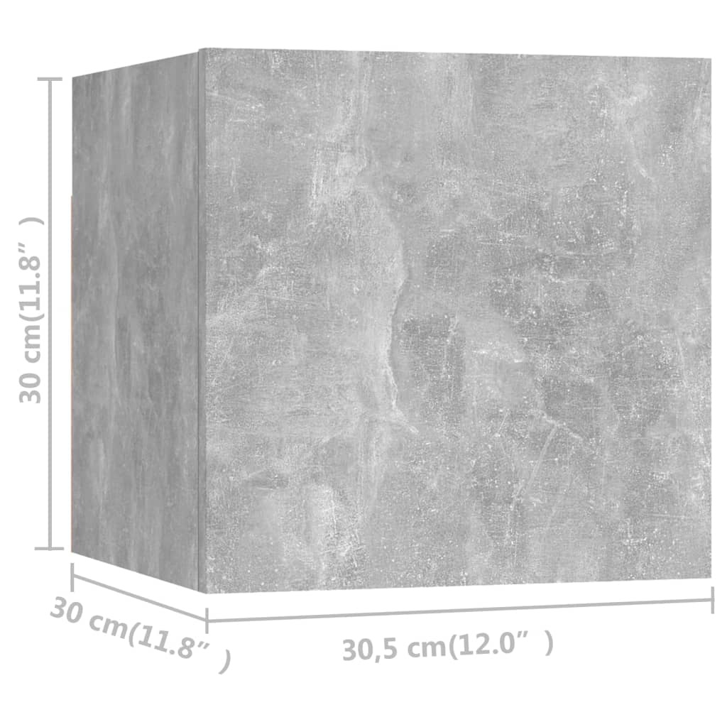 Set di Mobili Porta TV 6 pz Grigio Cemento in Legno Multistrato - homemem39