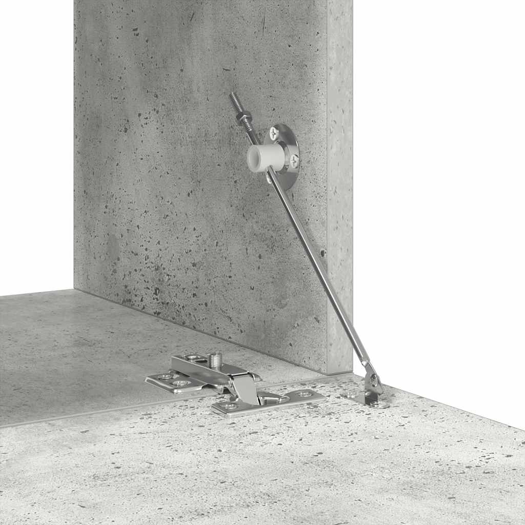 Set di Mobili Porta TV 8 pz Grigio Cemento in Legno Multistrato