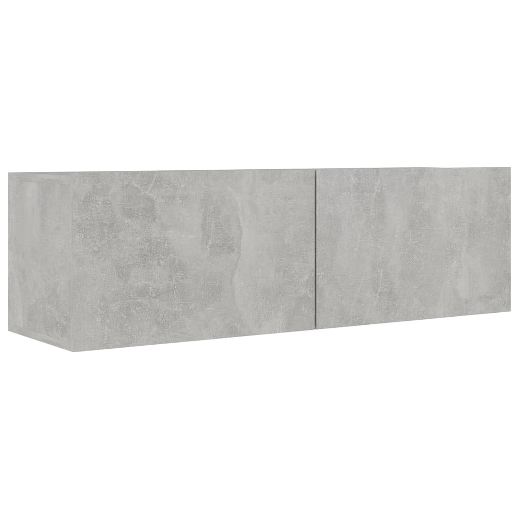 Set Mobili Porta TV 8pz Grigio Cemento in Legno Multistrato - homemem39