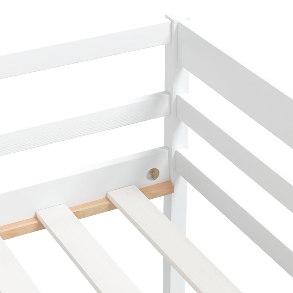Dormeuse Estraibile senza Materasso Bianca Legno Pino 90x200 cm | homemem39