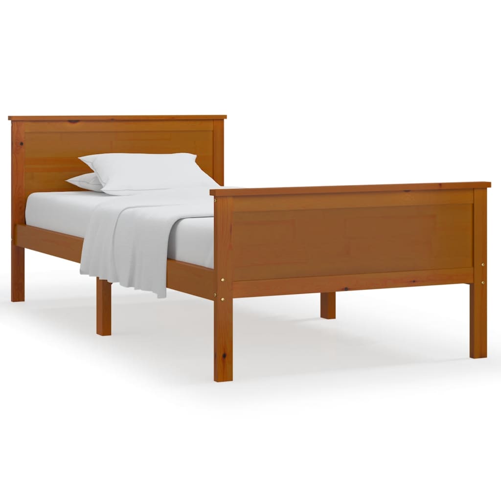 Giroletto Marrone Ambra in Legno Massello di Pino 100x200 cm | homemem39