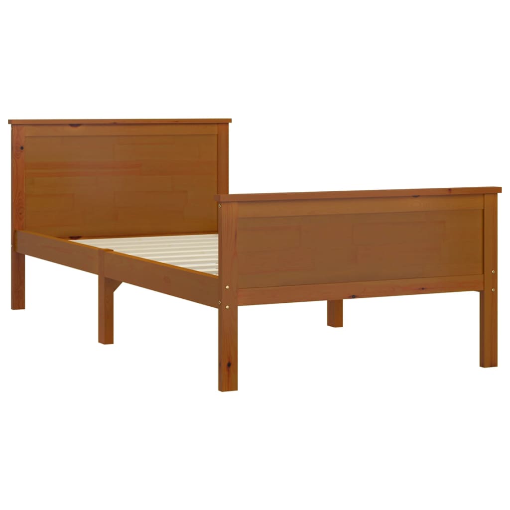 Giroletto Marrone Ambra in Legno Massello di Pino 100x200 cm | homemem39