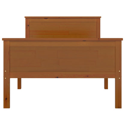 Giroletto Marrone Ambra in Legno Massello di Pino 100x200 cm | homemem39