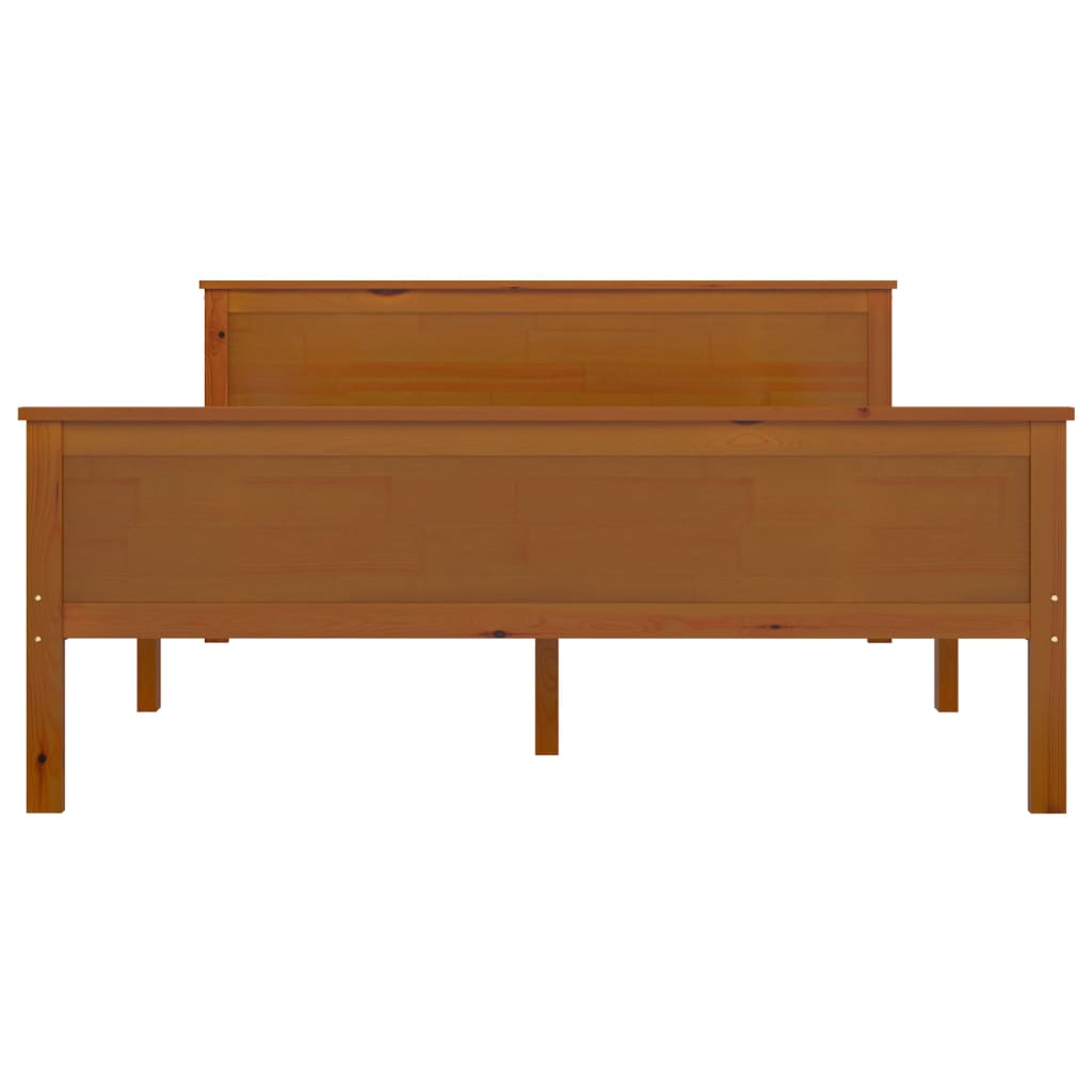 Giroletto Marrone Ambra in Legno Massello di Pino 120x200 cm - homemem39