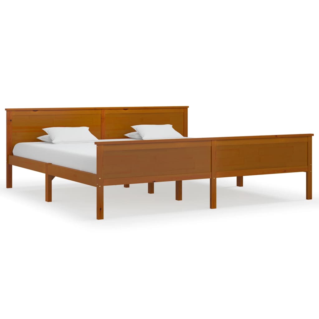 Giroletto senza Materasso Ambra in Legno di Pino 200x200 cm | homemem39
