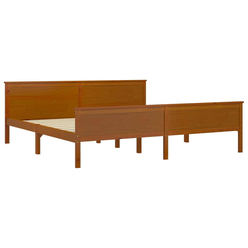 Giroletto senza Materasso Ambra in Legno di Pino 200x200 cm | homemem39