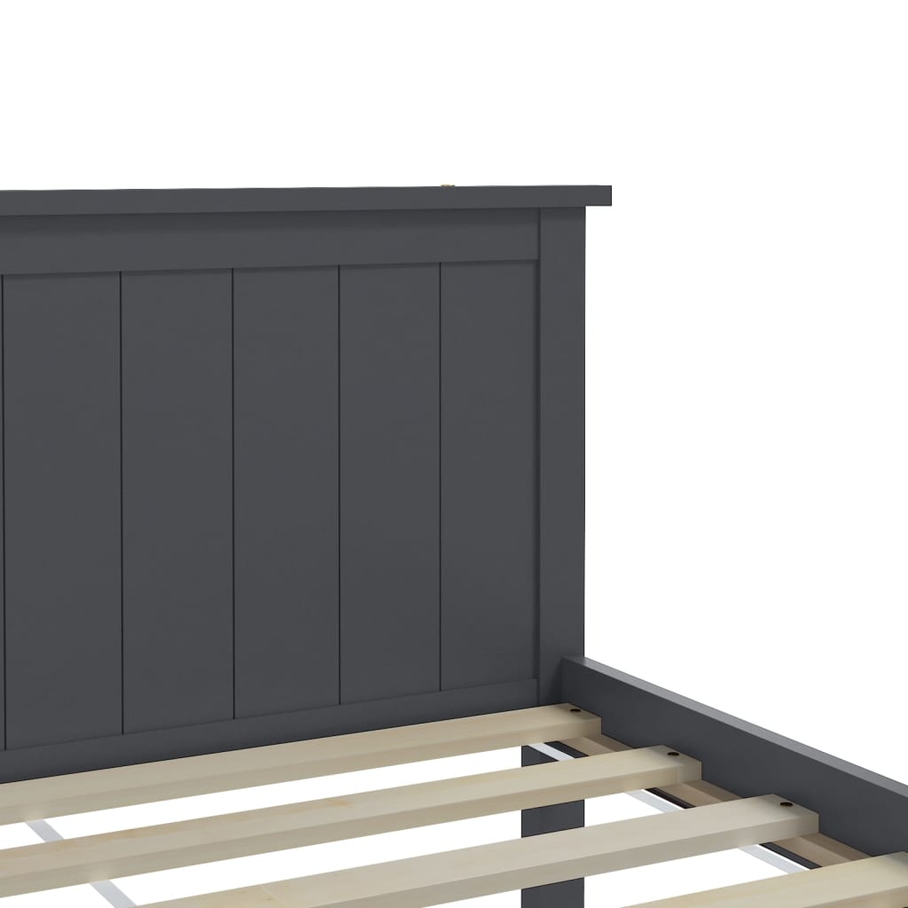 Giroletto Grigio in Legno Massello di Pino 200x200 cm | homemem39