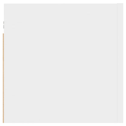 Comodino Bianco 30,5x30x30 cm in Legno Multistrato - homemem39