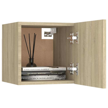 Comodino Rovere Sonoma 30,5x30x30 cm in Legno Multistrato