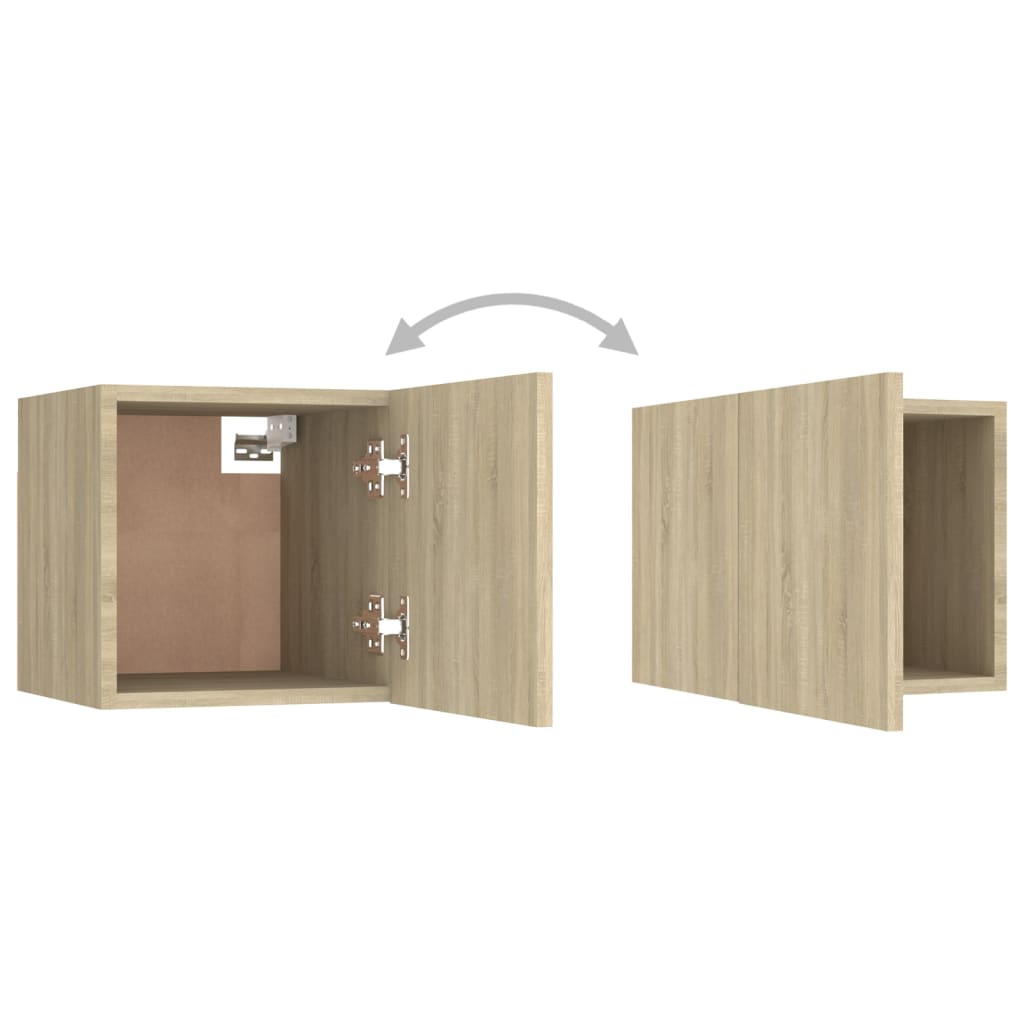 Comodini 2 pz Rovere Sonoma 30,5x30x30 cm in Truciolato - homemem39