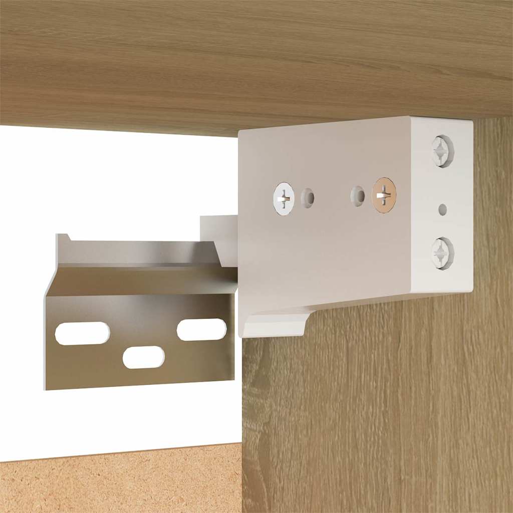 Comodini 2 pz Rovere Sonoma 30,5x30x30 cm in Legno Multistrato