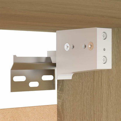 Comodini 2 pz Rovere Sonoma 30,5x30x30 cm in Legno Multistrato