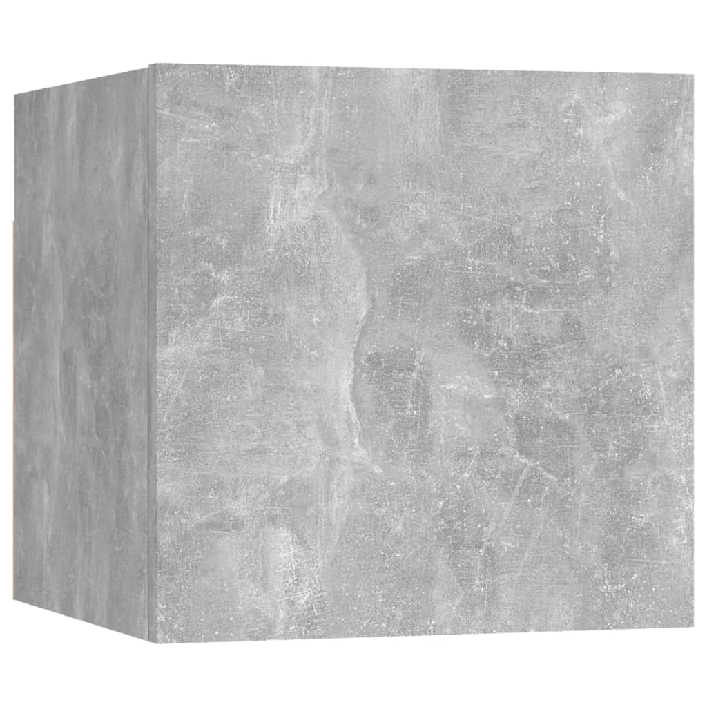 Comodini Grigio Cemento 2 pz 30,5x30x30 cm in Truciolato | homemem39