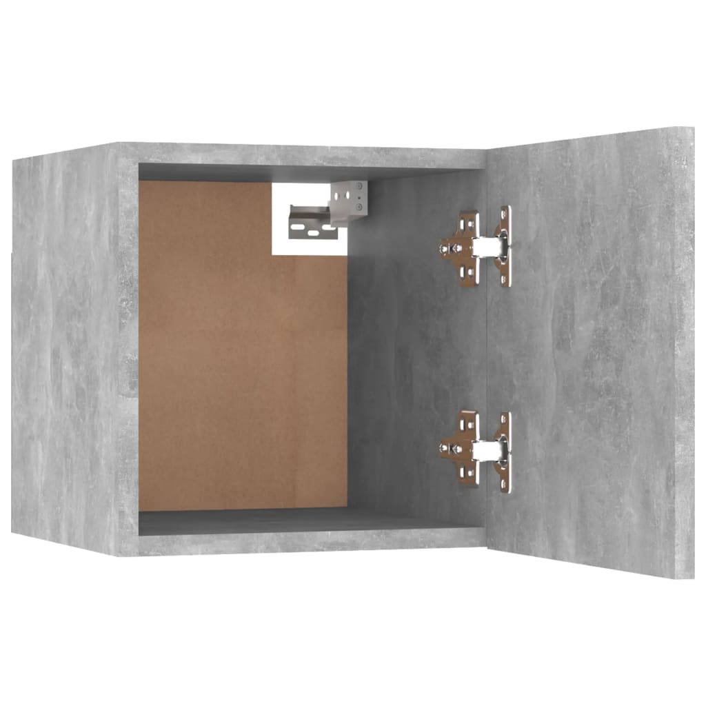 Comodini Grigio Cemento 2 pz 30,5x30x30 cm in Truciolato - homemem39