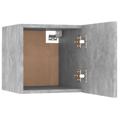 Comodini 2 pz Grigio Cemento 30,5x30x30 cm in Legno Multistrato