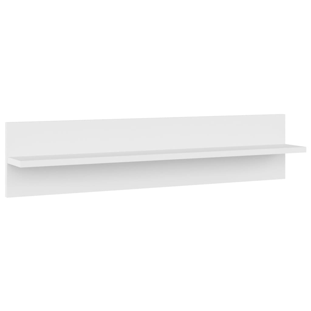 Mensole a Muro 4 pz Bianche 80x11,5x18 cm in Legno Multistrato | homemem39