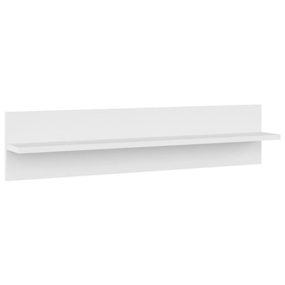 Mensole a Muro 4 pz Bianche 80x11,5x18 cm in Legno Multistrato | homemem39