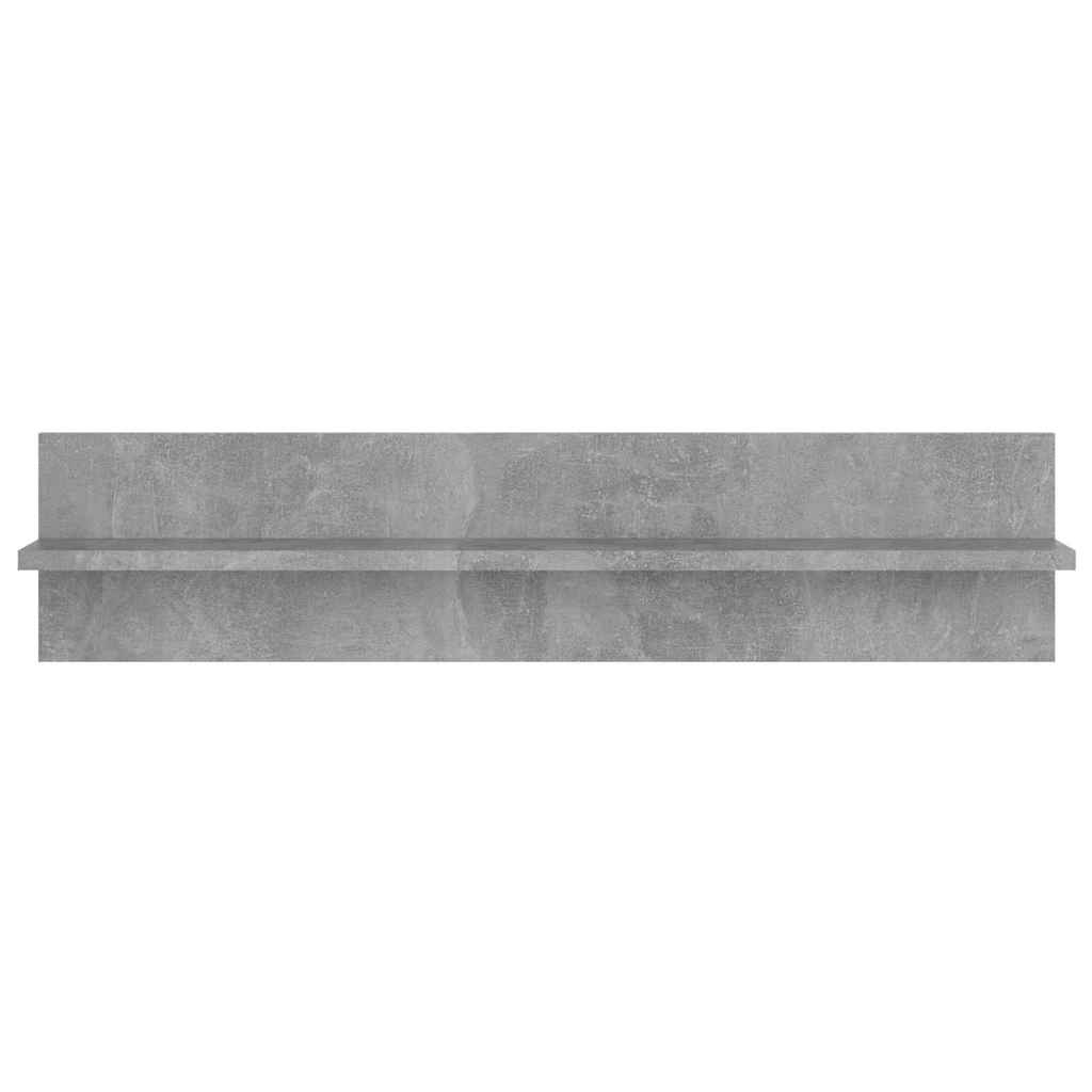 Mensole Muro 2pz Grigio Cemento 80x11,5x18cm Legno Multistrato