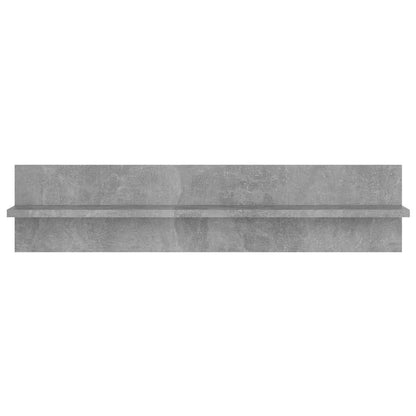 Mensole Muro 2pz Grigio Cemento 80x11,5x18cm Legno Multistrato
