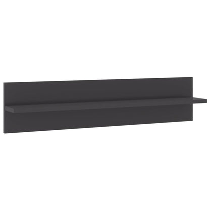 Mensole Parete 4pz Grigio Lucido 80x11,5x18cm Legno Multistrato | homemem39