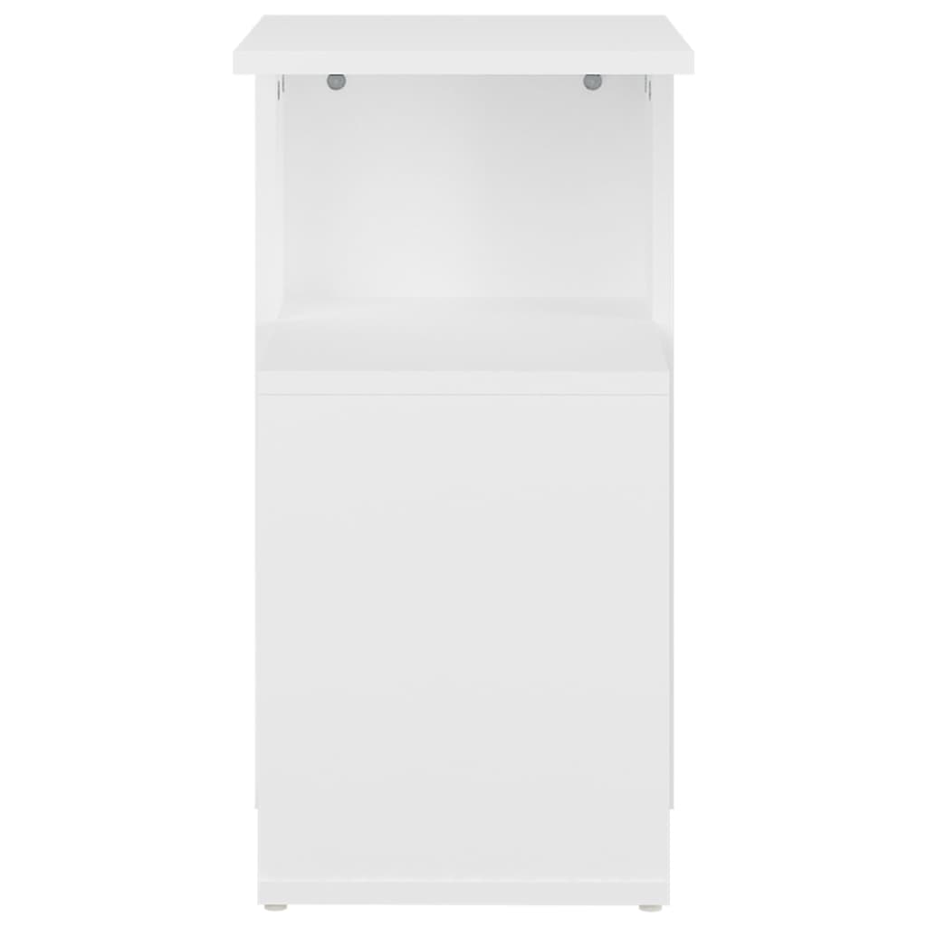 Tavolino da Salotto Bianco 36x30x56 cm in Legno Multistrato - homemem39