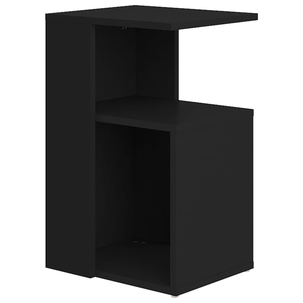 Tavolino Nero 36x30x56 cm in Legno Multistrato - homemem39
