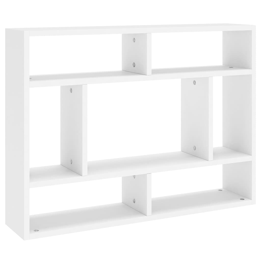 Scaffale a Parete Bianco 75x16x55 cm in in Multistrato | homemem39