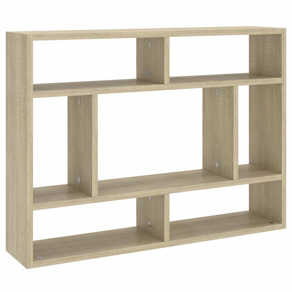 Scaffale a Parete Rovere Sonoma 75x16x55 cm Legno Multistrato | homemem39