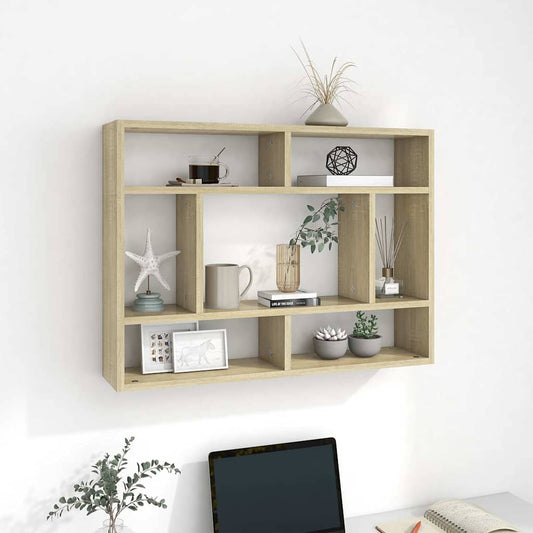 Scaffale a Parete Rovere Sonoma 75x16x55 cm Legno Multistrato | homemem39