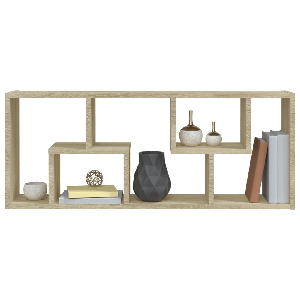 Scaffale a Parete Rovere Sonoma 36x16x90 cm Legno Multistrato | homemem39