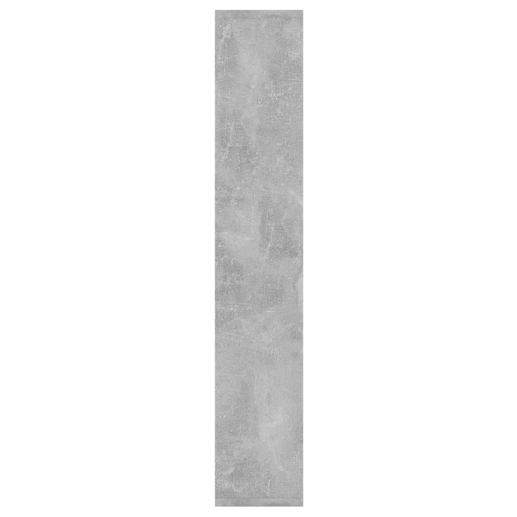 Scaffale a Parete Grigio Cemento 36x16x90 cm Legno Multistrato | homemem39