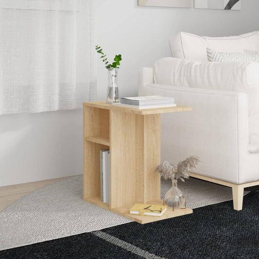 Tavolino Rovere Sonoma 50x30x50 cm in Legno Multistrato - homemem39
