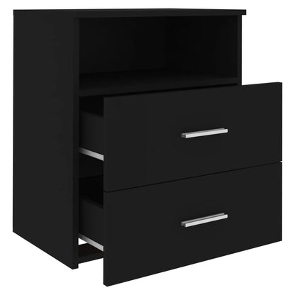Comodino Nero 50x32x60 cm - homemem39