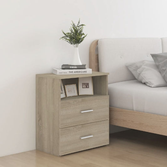 Comodini 2pz Rovere Sonoma 50x32x60 cm - homemem39