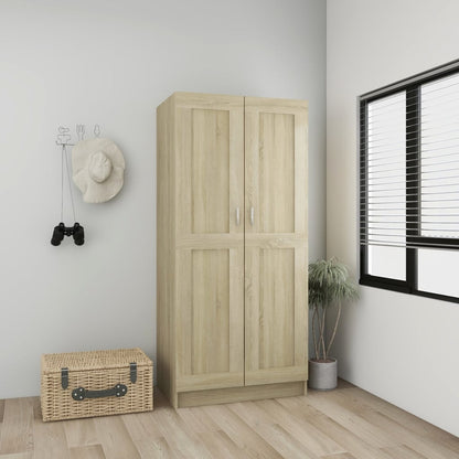 Armadio Rovere Sonoma 82,5x51,5x180 cm in Legno Multistrato - homemem39