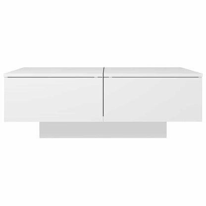Tavolino da Salotto Bianco 90x60x31 cm in Legno Multistrato