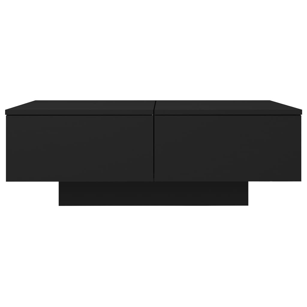 Tavolino da Salotto Nero 90x60x31 cm in Legno Multistrato | homemem39