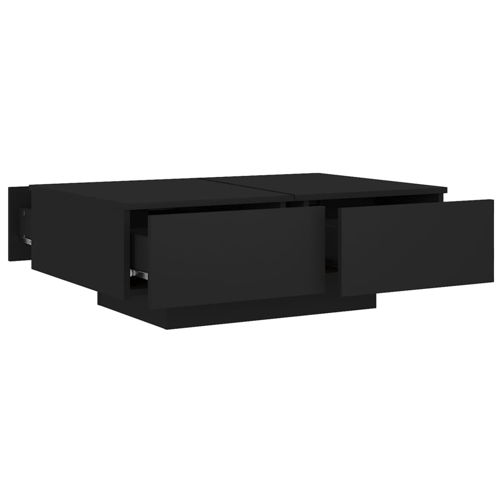 Tavolino da Salotto Nero 90x60x31 cm in Legno Multistrato | homemem39