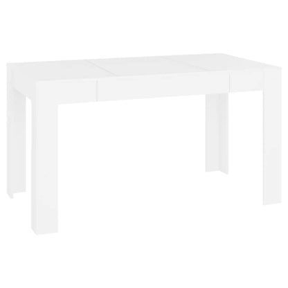 Tavolo da Pranzo Bianco 140x74,5x76 cm in Legno Multistrato | homemem39