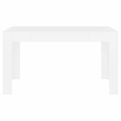 Tavolo da Pranzo Bianco 140x74,5x76 cm in Legno Multistrato | homemem39