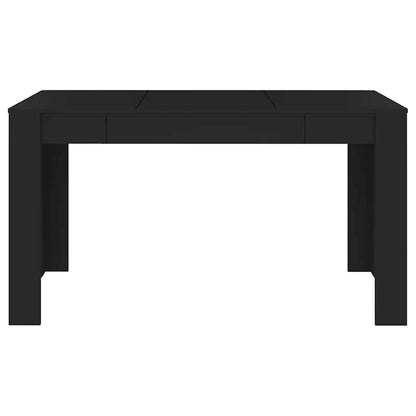 Tavolo da Pranzo Nero 140x74,5x76 cm in Legno Multistrato | homemem39