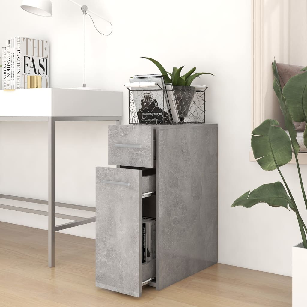 Armadietto da Farmacia Grigio Cemento 20x45,5x60 cm Multistrato - homemem39