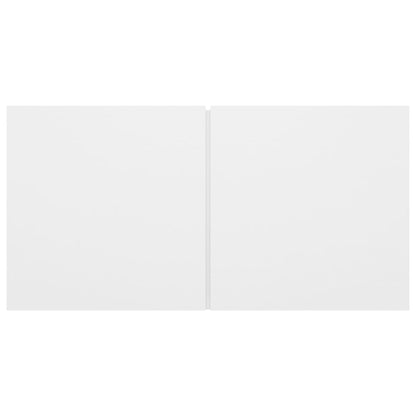 Mobili Porta TV Pensili 2pz Bianchi 60x30x30 cm