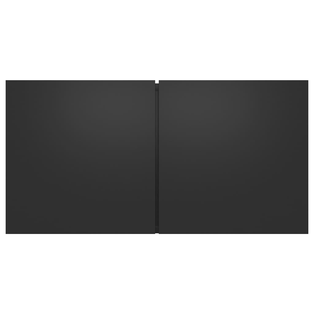 Mobili Porta TV Pensili 3pz Neri 60x30x30 cm