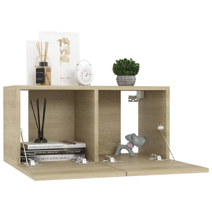 Mobile Porta TV Pensile Rovere Sonoma 60x30x30 cm - homemem39
