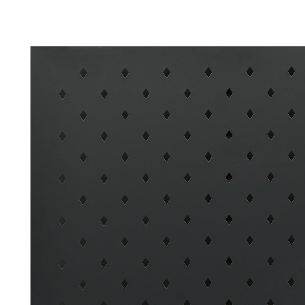 Paravento a 4 Pannelli Nero 160x180 cm in Acciaio | homemem39