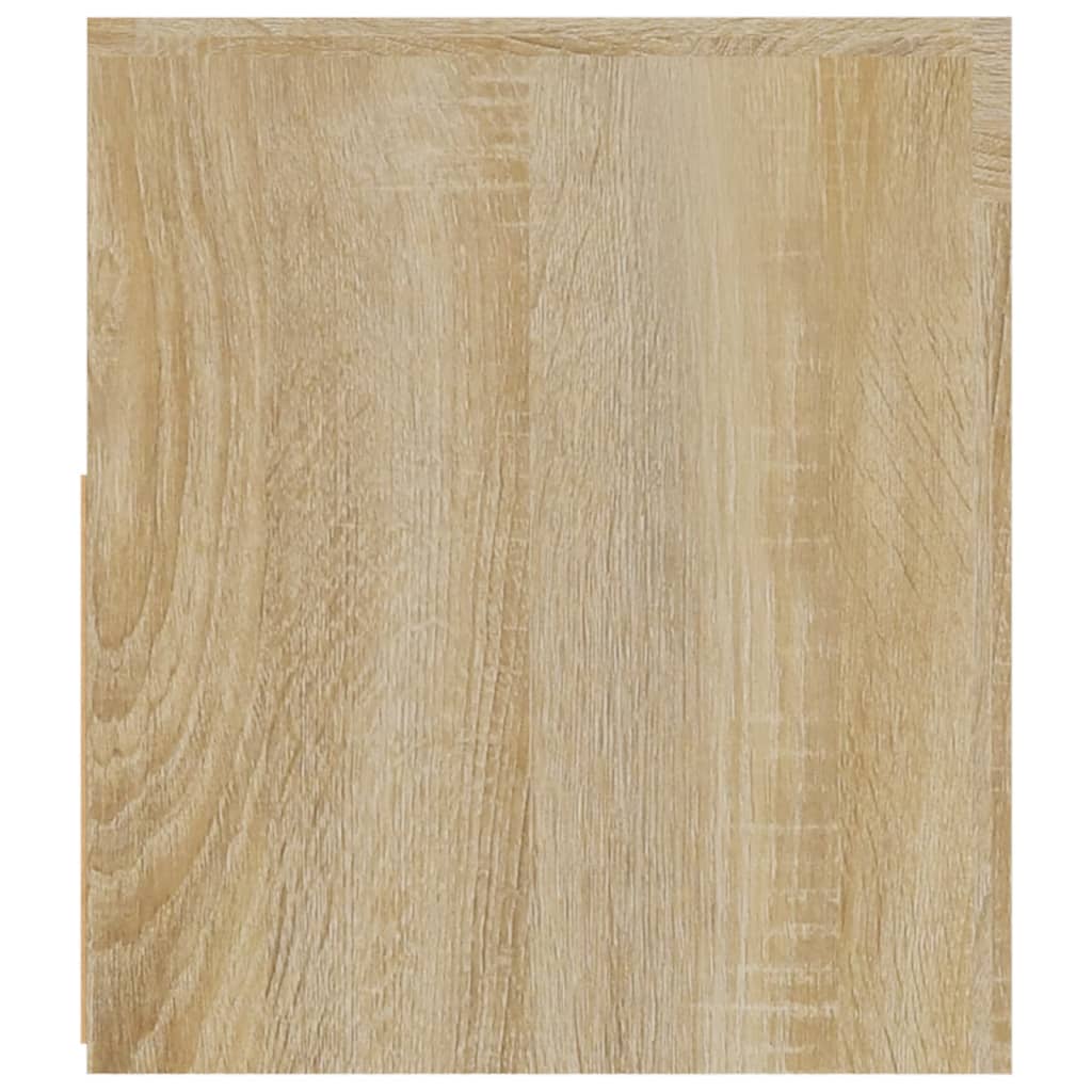 Comodini 2 pz con Luci LED Rovere Sonoma 60x35x40 cm