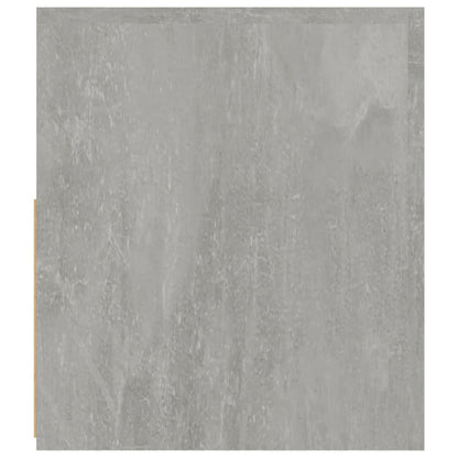 Comodini 2 pz con Luci a LED Grigio Cemento 60x35x40 cm