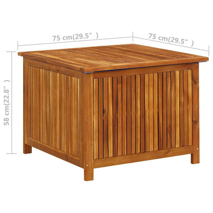 Contenitore da Giardino 75x75x58 cm in Legno Massello di Acacia - homemem39