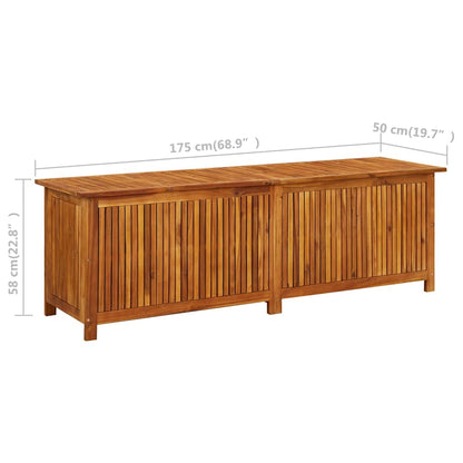 Contenitore da Giardino 175x50x58cm in Legno Massello di Acacia - homemem39